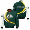 Green Bay Packers Bomber Jacket graphic curve 3