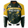 Green Bay Packers Bomber Jacket Graphic Running men gift for fans 3