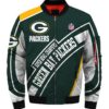 Green Bay Packers bomber Jacket Super bowl champions winter gift for men 3