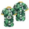 Green Bay Packers Coconut Leaves And Skulls Hawaii Shirt and Shorts Su 2