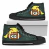 Green Bay Packers Cute Pikachu Laying On Ball Custom Canvas High T 3