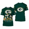 Green Bay Packers Disney Mickey Mouse And Friends Men’s And Women’ 3