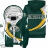 Green Bay Packers Fleece Jacket 3D curve great fleece hoodie 2