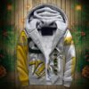 Green Bay Packers Fleece Jacket 3D Graphic balls 2