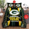 Green Bay Packers Gift For Fan Personalized Duvet Quilt Bedding Se 2