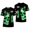 Green Bay Packers Skull And Butterflies Men’s And Women’s Gift 2