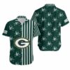 Green Bay Packers Stripes and Skull Hawaii Shirt and Shorts Summer Col 2