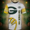 Green Bay Packers T-shirt Graphic balls gift for fans 3