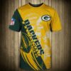 Green Bay Packers T-shirt Graphic Cartoon player gift for fans 3