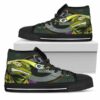 Green Bay Packers Turtle Ninja Custom Canvas High Top Shoes L98 2