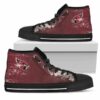 Grunge Vintage Logo Arizona Cardinals Custom Canvas High Top Shoes 2