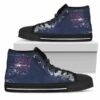 Grunge Vintage Logo New York Giants Custom Canvas High Top Shoes L 2