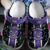 HOT MLB Team Colorado Rockies Purple-Black Crocs Shoes 2