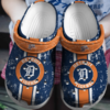 HOT MLB Team Detroit Tigers Navy Crocs Shoes 2