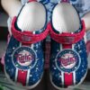 HOT MLB Team Minnesota Twins Navy Crocs Shoes 2