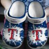 HOT MLB Team Texas Rangers Blue-White Crocs Shoes 2