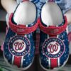 HOT MLB Team Washington Nationals Red-Navy Crocs Shoes 3