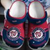 HOT MLB Team Washington Nationals Red-Navys Crocs Shoes 3