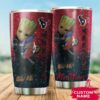 Houston Texans Baby Groot Custom Name Tumbler 2