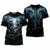 Houston Texans Skeleton All Over Print Gift For Fan 3D T Shirt Swe 2