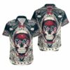 Houston Texans Skull Gift For Fan Hawaii Shirt and Shorts Summer C 2