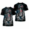 Houston Texans Skulls Flowers Men’s And Women’s Gift For Fan 3 2