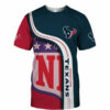 Houston Texans T-shirt 3D summer Short Sleeve gift for fan 3