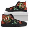 Hulk Punch Cincinnati Bengals Custom Canvas High Top Shoes L98 2