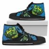 Hulk Punch Los Angeles Chargers Custom Canvas High Top Shoes L98 3