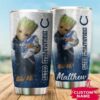 Indianapolis Colts Baby Groot Custom Name Tumbler 3