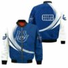 Indianapolis Colts Bomber Jacket graphic curve 2