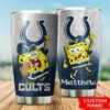 Indianapolis Colts Custom Name SpongeBob SquarePants Tumbler 2