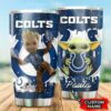 Indianapolis Colts Grogu Groot Custom Name Tumbler 2