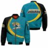 Jacksonville Jaguars Bomber Jacket graphic curve 3