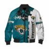 Jacksonville Jaguars Bomber Jacket graphic heart ECG line 3