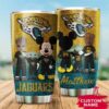 Jacksonville Jaguars Grogu Mickey Groot Custom Name Tumbler 3