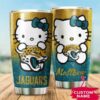 Jacksonville Jaguars Hello Kitty Custom Name Tumbler 2