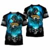 Jacksonville Jaguars Skulls Devil Skeleton Gift For Fan 3D T S 2