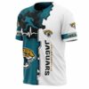 Jacksonville Jaguars T-shirt graphic heart ECG line 2