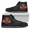 Jurassic Park Cincinnati Bengals Custom Canvas High Top Shoes L98 2