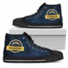 Jurassic Park Los Angeles Chargers Custom Canvas High Top Shoes L9 2