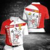 Kansas City Chiefs Autism Snoopy Polo Shirt L98 3