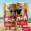 Kansas City Chiefs Grogu Mickey Groot Custom Name Tumbler 3