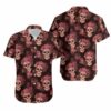 Kansas City Chiefs Mystery Skull And Flower Hawaii Shirt and Shorts Su 3