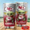 Kansas City Chiefs Yoda Custom Name Tumbler 3