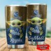 Kansas City Royals Baby Yoda Custom Name Tumbler 2