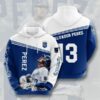 Kansas City Royals MLB 13 Alvador Perez Signature Gift For Fan 3D Hood 2