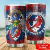 Kansas Jayhawks Grateful Dead Custom Name Tumbler 3