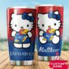 Kansas Jayhawks Hello Kitty Custom Name Tumbler 2