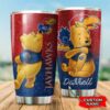 Kansas Jayhawks Pooh Custom Name Tumbler 2